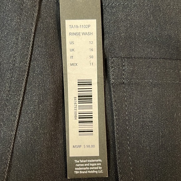 Tahari Trouser black pant 12/32 New with tag - Picture 9 of 9